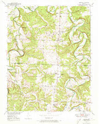 Sentinel Missouri Historical topographic map, 1:24000 scale, 7.5 X 7.5 Minute, Year 1949