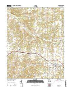 Seymour Missouri Current topographic map, 1:24000 scale, 7.5 X 7.5 Minute, Year 2015