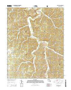 Short Bend Missouri Current topographic map, 1:24000 scale, 7.5 X 7.5 Minute, Year 2015