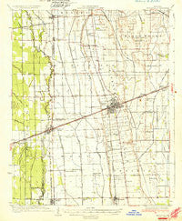 Sikeston Missouri Historical topographic map, 1:62500 scale, 15 X 15 Minute, Year 1931