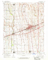 Sikeston Missouri Historical topographic map, 1:62500 scale, 15 X 15 Minute, Year 1963