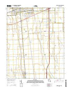 Sikeston South Missouri Current topographic map, 1:24000 scale, 7.5 X 7.5 Minute, Year 2015