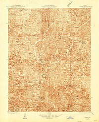 Sinkin Missouri Historical topographic map, 1:48000 scale, 15 X 15 Minute, Year 1947