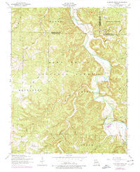 Slabtown Spring Missouri Historical topographic map, 1:24000 scale, 7.5 X 7.5 Minute, Year 1954