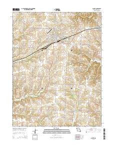 Slater Missouri Current topographic map, 1:24000 scale, 7.5 X 7.5 Minute, Year 2015