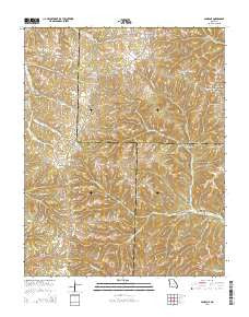 Spokane Missouri Current topographic map, 1:24000 scale, 7.5 X 7.5 Minute, Year 2015