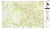 Spring Valley Missouri Historical topographic map, 1:100000 scale, 30 X 60 Minute, Year 1986