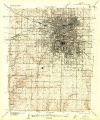 Springfield Missouri Historical topographic map, 1:24000 scale, 7.5 X 7.5 Minute, Year 1935