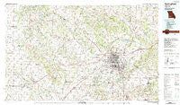 Springfield Missouri Historical topographic map, 1:100000 scale, 30 X 60 Minute, Year 1982