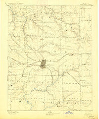 Springfield Missouri Historical topographic map, 1:125000 scale, 30 X 30 Minute, Year 1886