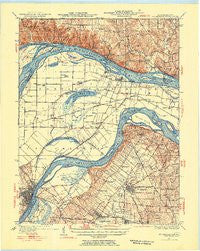 St. Charles Missouri Historical topographic map, 1:62500 scale, 15 X 15 Minute, Year 1927