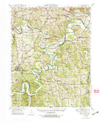 St. Clair Missouri Historical topographic map, 1:62500 scale, 15 X 15 Minute, Year 1947