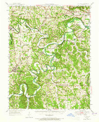St. Clair Missouri Historical topographic map, 1:62500 scale, 15 X 15 Minute, Year 1947