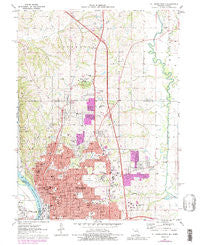 St. Joseph North Missouri Historical topographic map, 1:24000 scale, 7.5 X 7.5 Minute, Year 1971