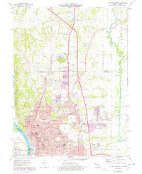 St. Joseph North Missouri Historical topographic map, 1:24000 scale, 7.5 X 7.5 Minute, Year 1971