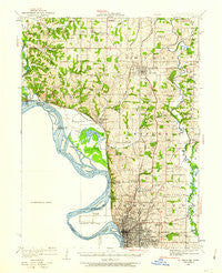 St. Joseph Missouri Historical topographic map, 1:62500 scale, 15 X 15 Minute, Year 1924