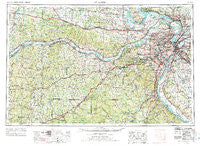 St. Louis Missouri Historical topographic map, 1:250000 scale, 1 X 2 Degree, Year 1963