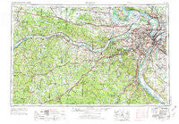 St. Louis Missouri Historical topographic map, 1:250000 scale, 1 X 2 Degree, Year 1963
