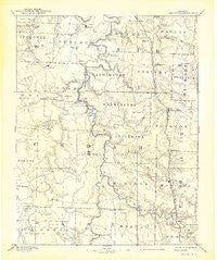 Stockton Missouri Historical topographic map, 1:125000 scale, 30 X 30 Minute, Year 1886