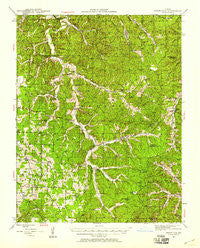 Stone Hill Missouri Historical topographic map, 1:62500 scale, 15 X 15 Minute, Year 1941