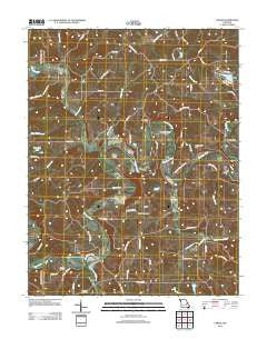 Strain Missouri Historical topographic map, 1:24000 scale, 7.5 X 7.5 Minute, Year 2012