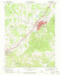 Sullivan Missouri Historical topographic map, 1:24000 scale, 7.5 X 7.5 Minute, Year 1969