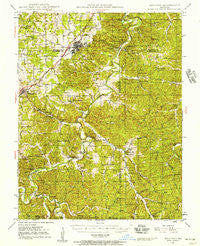 Sullivan Missouri Historical topographic map, 1:62500 scale, 15 X 15 Minute, Year 1947