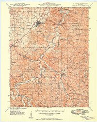 Sullivan Missouri Historical topographic map, 1:62500 scale, 15 X 15 Minute, Year 1949