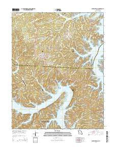 Sunrise Beach Missouri Current topographic map, 1:24000 scale, 7.5 X 7.5 Minute, Year 2015