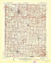 Sweet Springs Missouri Historical topographic map, 1:62500 scale, 15 X 15 Minute, Year 1945