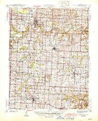 Sweet Springs Missouri Historical topographic map, 1:62500 scale, 15 X 15 Minute, Year 1945