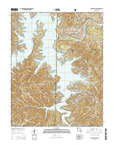 Table Rock Dam Missouri Current topographic map, 1:24000 scale, 7.5 X 7.5 Minute, Year 2015