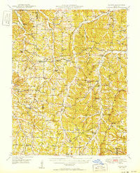 Tavern Missouri Historical topographic map, 1:62500 scale, 15 X 15 Minute, Year 1950