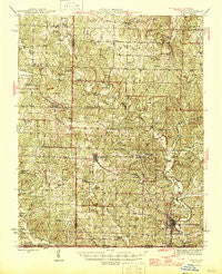 Thayer Missouri Historical topographic map, 1:62500 scale, 15 X 15 Minute, Year 1946