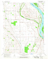 Thebes SW Missouri Historical topographic map, 1:24000 scale, 7.5 X 7.5 Minute, Year 1967