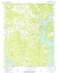 Theodosia Missouri Historical topographic map, 1:24000 scale, 7.5 X 7.5 Minute, Year 1968