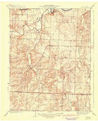 Tiffin Missouri Historical topographic map, 1:31680 scale, 7.5 X 7.5 Minute, Year 1941