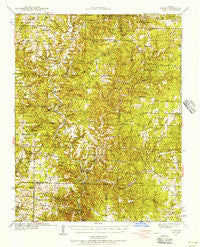 Topaz Missouri Historical topographic map, 1:62500 scale, 15 X 15 Minute, Year 1939