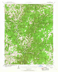 Topaz Missouri Historical topographic map, 1:62500 scale, 15 X 15 Minute, Year 1939