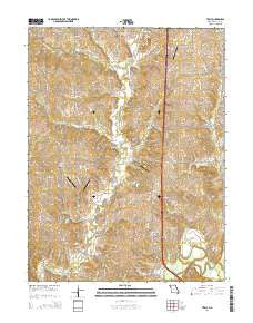 Tracy Missouri Current topographic map, 1:24000 scale, 7.5 X 7.5 Minute, Year 2014