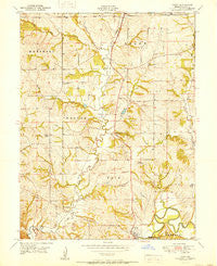 Tracy Missouri Historical topographic map, 1:24000 scale, 7.5 X 7.5 Minute, Year 1951
