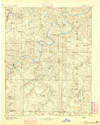 Tuscumbia Missouri Historical topographic map, 1:125000 scale, 30 X 30 Minute, Year 1894