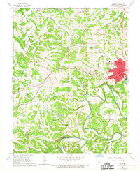 Union Missouri Historical topographic map, 1:24000 scale, 7.5 X 7.5 Minute, Year 1966