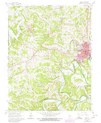 Union Missouri Historical topographic map, 1:24000 scale, 7.5 X 7.5 Minute, Year 1966