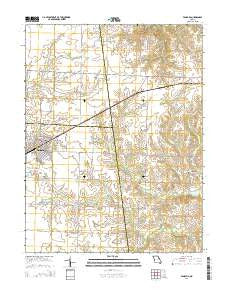 Vandalia Missouri Current topographic map, 1:24000 scale, 7.5 X 7.5 Minute, Year 2014