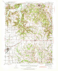Vandalia Missouri Historical topographic map, 1:62500 scale, 15 X 15 Minute, Year 1943
