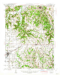 Vandalia Missouri Historical topographic map, 1:62500 scale, 15 X 15 Minute, Year 1945