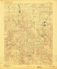 Versailles Missouri Historical topographic map, 1:125000 scale, 30 X 30 Minute, Year 1893