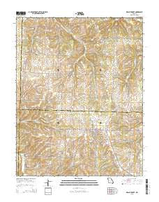 Walnut Grove Missouri Current topographic map, 1:24000 scale, 7.5 X 7.5 Minute, Year 2015