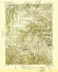 Warrenton Missouri Historical topographic map, 1:62500 scale, 15 X 15 Minute, Year 1945